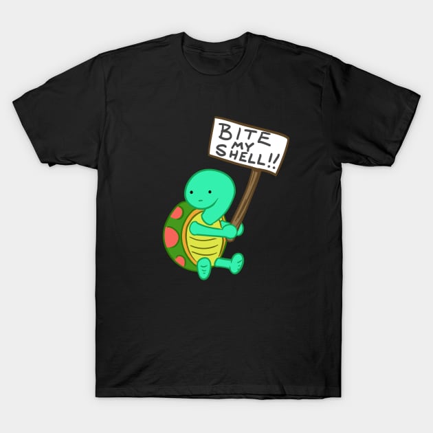 Angry Turtle T-Shirt by Fizgigs